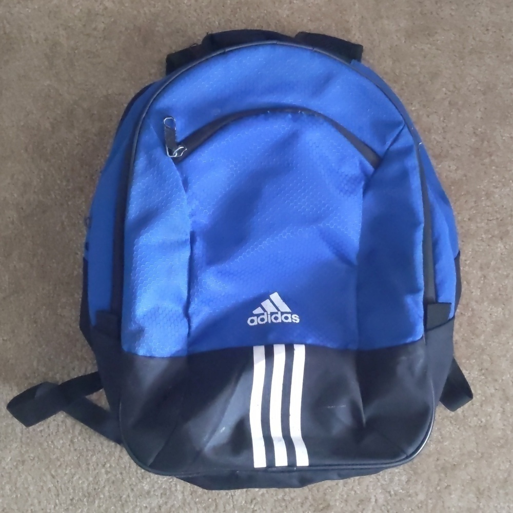 Adidas backpack blue and black